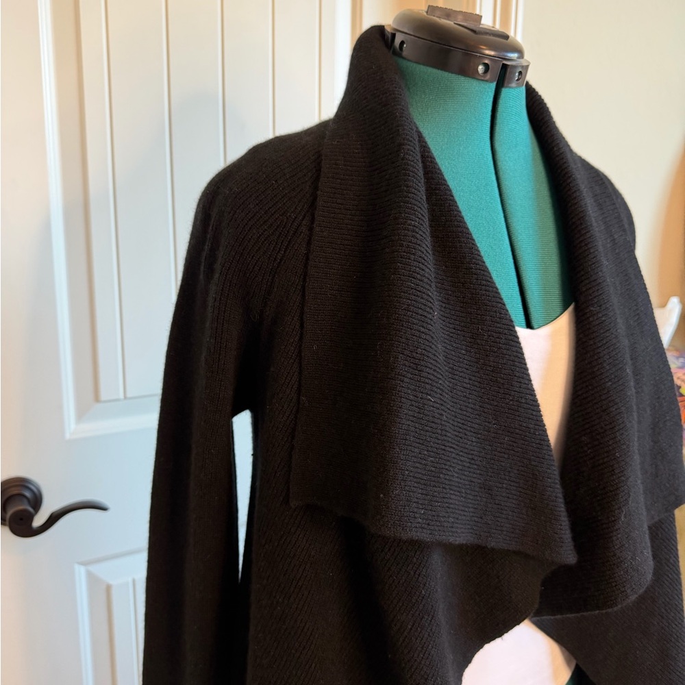 Bloomingdale's Black Cardigan Sweater - Picture 2 of 11